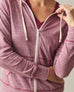 Women's Lightweight Full Zip - Bonfire Red Heather